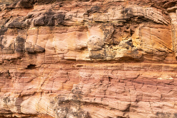 weathered sandstone textures in the desert 