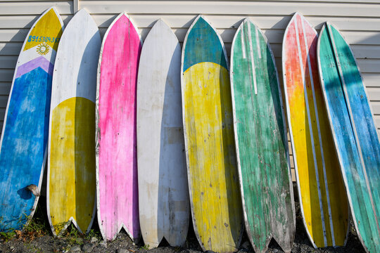 surfboard on the beach