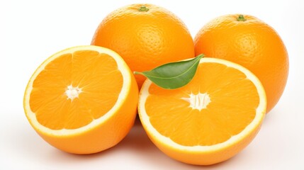 orange fruit isolated on white generated by AI