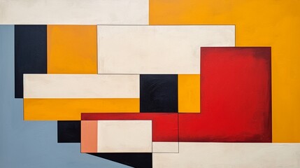 Craft a minimalist abstract composition that explores the concept of asymmetry.