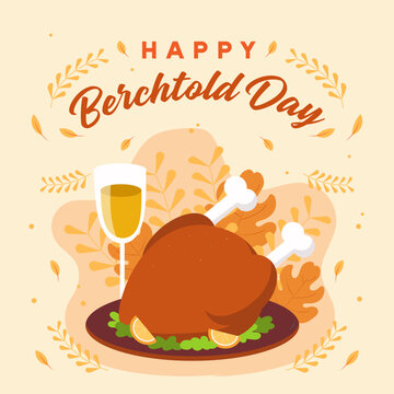 Berchtold day illustration vector background. Vector eps 10