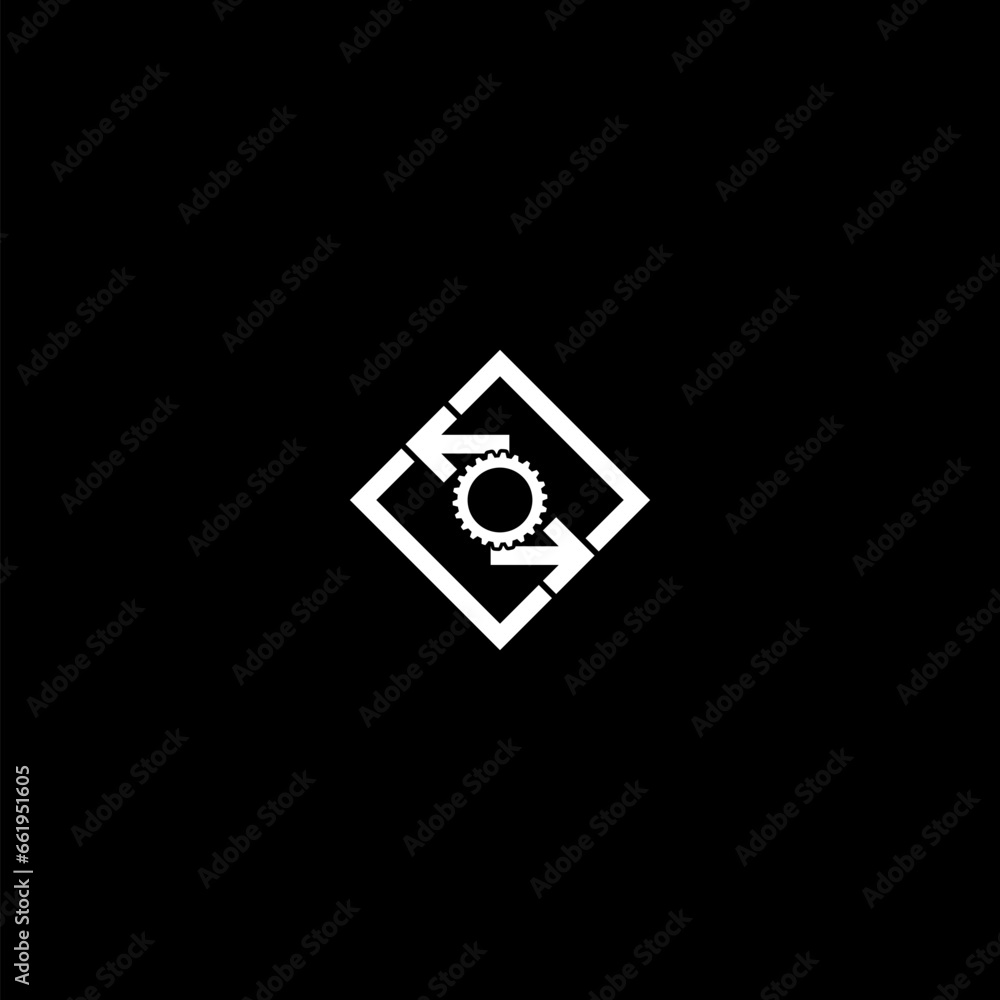 Poster workflow icon isolated on dark background