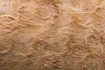 Texture of brown cow skin close up.