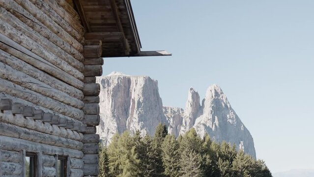 Sciliar Massif. High rocky mountains