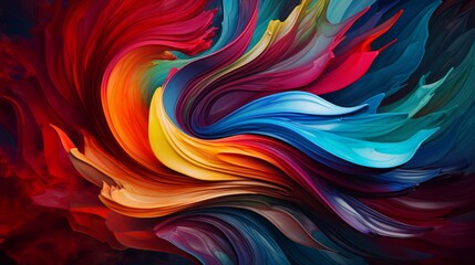 a swirling vortex of colors and shapes, forming an abstract whirlwind of energy and creativity.