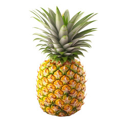 Pineapple on transparent background