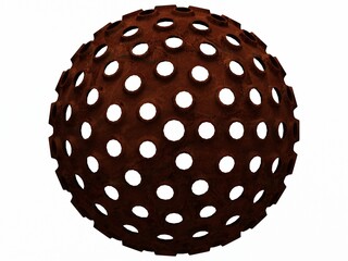 Wireframe Shape Geometric Spikes Ball 3D print model