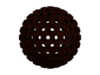 Wireframe Shape Geometric Spikes Ball 3D print model