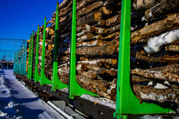 Wood transportation in Finland 