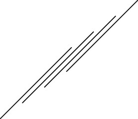 Stripe Line Decorative Element Isolated Vector