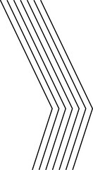 Stripe Line Decorative Element Isolated Vector