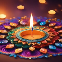 Obraz na płótnie Canvas Happy Diwali background for poster and Template
