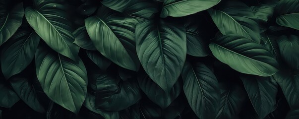 green leaves background. generative AI