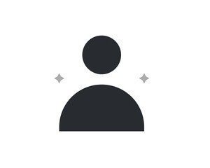 Isolated Geometric account illustration in flat style design. Vector illustration. 