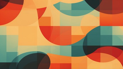 Obraz premium a retro-inspired abstract background reminiscent of vintage wallpaper patterns.