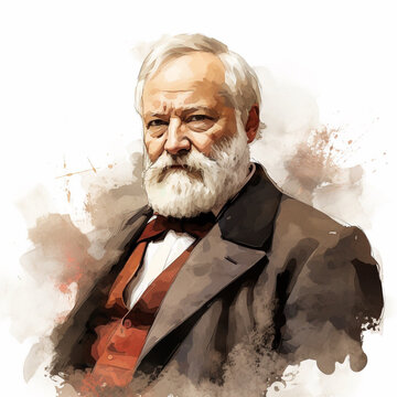 Imaginary portrait of Victor Hugo, ia generated