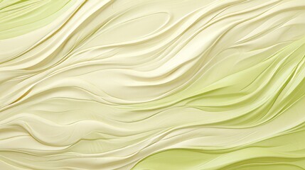 Obraz premium Texture of light green waves.
