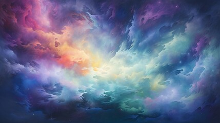 Generate an abstract representation of a cosmic phenomenon, with celestial colors and interstellar beauty.