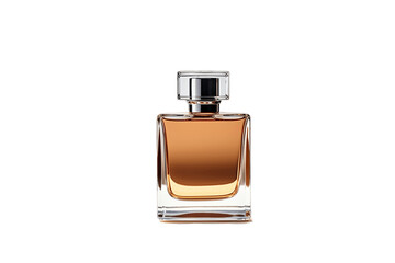 Minimalist Perfume Bottle Isolated on Transparent Background