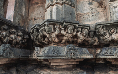 Kasivisvesvara Temple at Lakkundi, located in Karnataka, India.