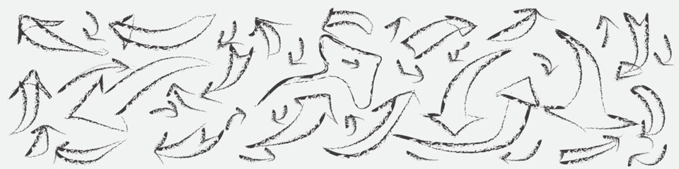 chalk arrow hand draw se, Chalkboard Arrow Vector Art, Icons, and Graphics ,White chalk arrows, arrow chalkboard doodle Vector Image, Chalk arrows hand drawn Set of hand drawn large arrows.