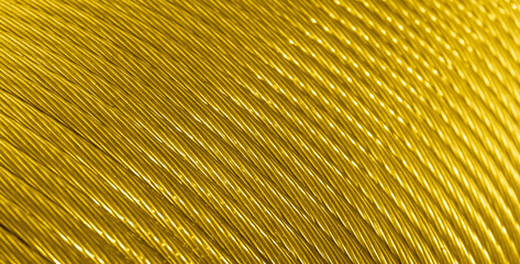 gold copper wires with visible details. background or texture