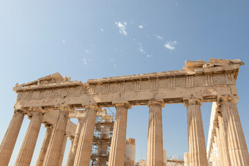 Looking up at the parthenon, athens
