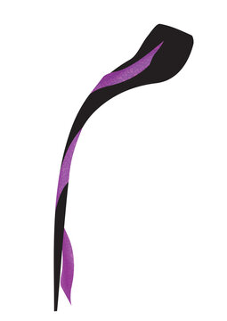 Illustration of the M letter in Arabic and Persian alphabet