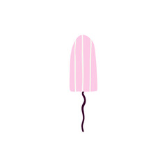 Hand drawn menstrual tampon. Vector flat illustration isolated on white background