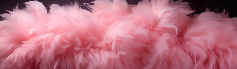 Soft Fluffy Pink Feathers.
Illustration On The Theme Of Fashion And Decoration, Design And Color.  Generative AI	

 