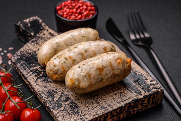 Sausages vegetable protein seitan meatless soy wheat classic taste vegetarian or vegan snack