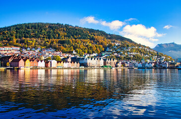 Colorful houses of Bergen