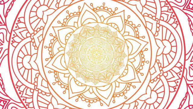 Spiritual mandala symbol round ornament
