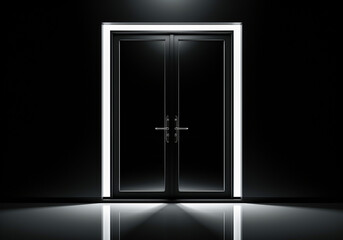 Door to the light. AI generated