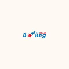 Bowling club logo for use. Letters are symbolizing bowling game.