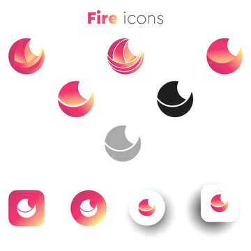 Fire icon for applications