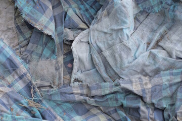 color fabric background from a old crumpled piece of clothing