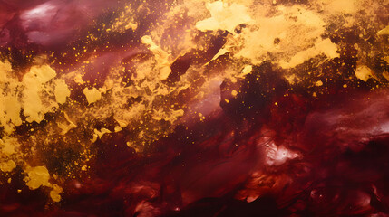 burgundy marble background with gold - Powered by Adobe