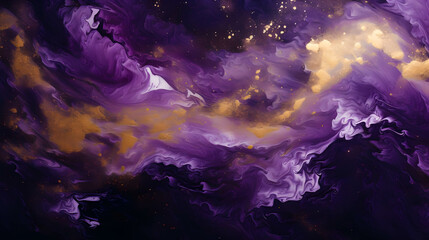 purple marble background with gold powder