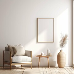 minimalist interior with a scandinavian