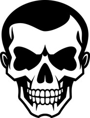 Hand Drawn Skull Vector Illustration Human Skeleton Head.Skull Icon,Skeleton Head Vector