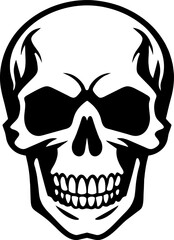 Hand Drawn Skull Vector Illustration Human Skeleton Head.Skull Icon,Skeleton Head Vector