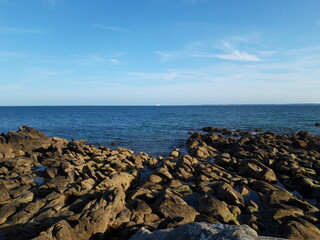 rocks and sea