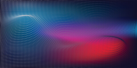beautiful abstract wave technology background with blue light digital effect corporate concept,vector illustration