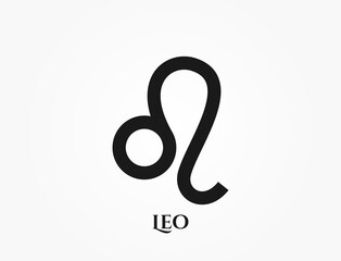 leo zodiac symbol. astrological and horoscope icon. isolated vector image