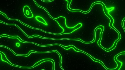 Cosmic galaxy groovy deformation lines in space. Alien ufo retro style. Neon green bright colors stripes. Wallpaper Background 4k  Disco music futuristic template