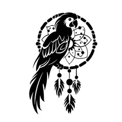 Parrot illustration, vector Parrot, Parrot, Parrot svg, Parrot png, Parrot, dreamcatcher svg, dreamcatcher  silhouette, dreamcatcher svg, 