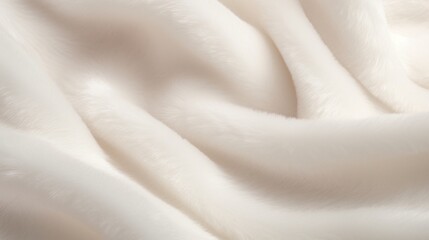 A close-up of angora fabric showcasing its softness. - obrazy, fototapety, plakaty