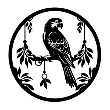 Parrot illustration, vector Parrot, Parrot, Parrot svg, Parrot png, Parrot, dreamcatcher svg, dreamcatcher  silhouette, dreamcatcher svg, 