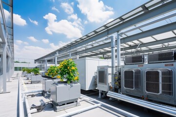Solar power panels and HVAC Systems with Automation